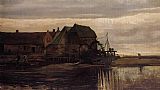 Watermill Canvas Paintings - Watermill at Gennep